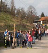 Križni put u Župi svetog Lovre u Vivodini